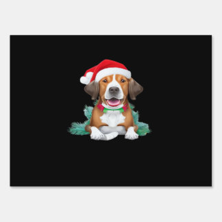 Funny santa dog Oversized T-Shirt Sign