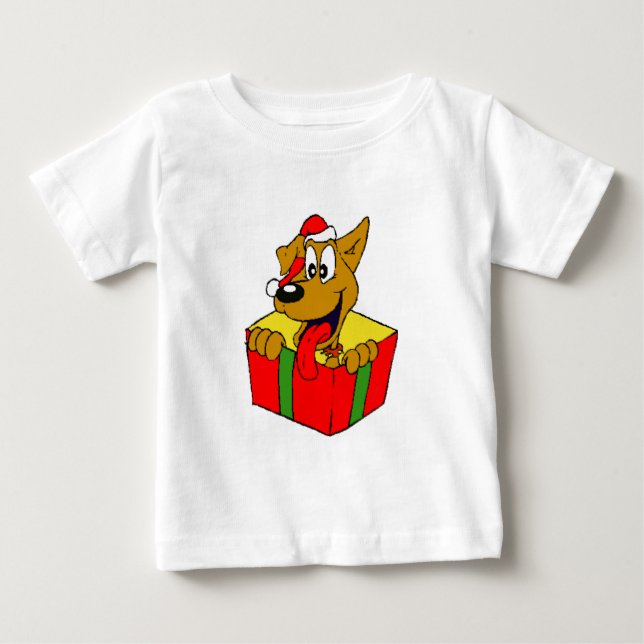 Funny Santa Doggy T-Shirt (Front)