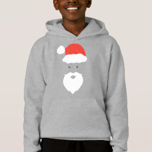 Funny Santa Face happy Merry Christmas Xmas Family Hoodie