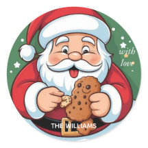 Funny Santa Festive Cookie Holiday