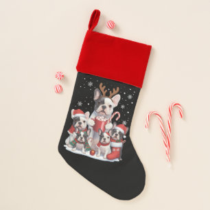 Funny Santa French Bulldog Dogs Christmas Xmas Stocking