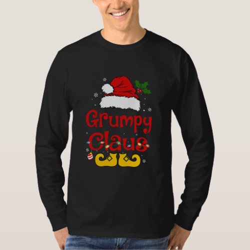 Funny Santa Grumpy Claus Christmas Matching T_Shirt