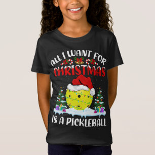Funny Santa Hat All I Want For Christmas Is A Pick T-Shirt