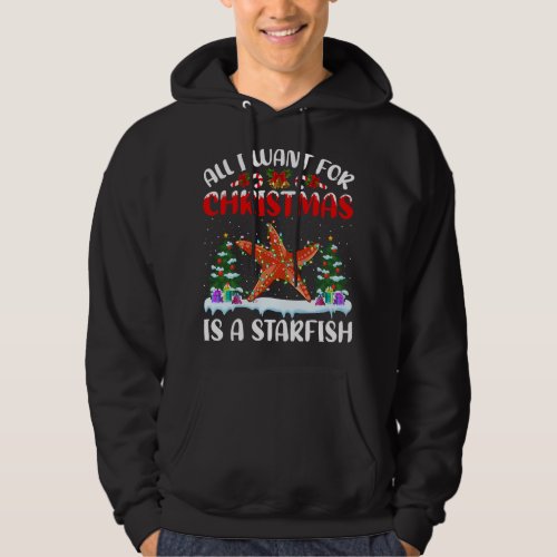 Funny Santa Hat All I Want For Christmas Is A Star Hoodie