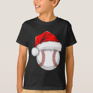 Funny Santa Hat Xmas Srt Lover Christmas Baseball T-Shirt