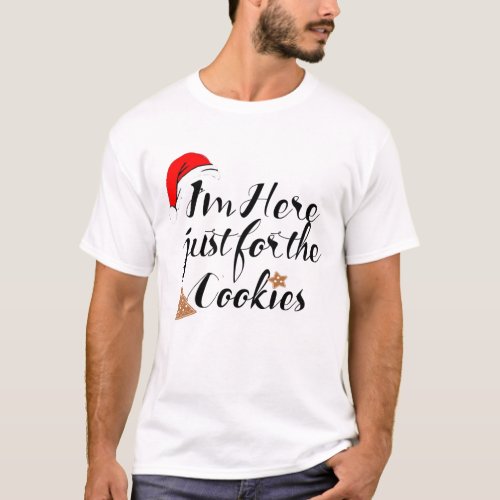 Funny Santa Here Just For Cookies T_shirt Design