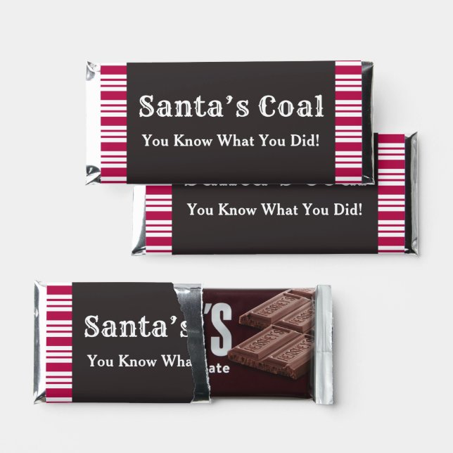 Funny Santa Hershey’s Bars (Front)