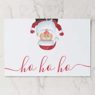Funny Santa HO HO HO Christmas paper placemat