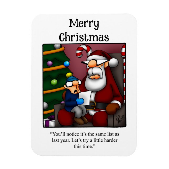 Funny Santa Humor Magnet Gift (Vertical)