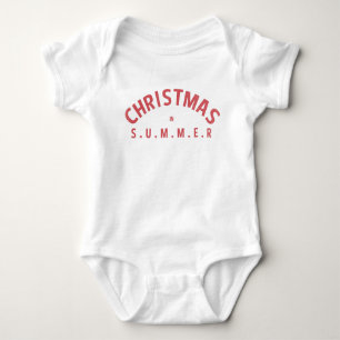 Funny Santa In Summer Christmas In July Baby Bodysuit