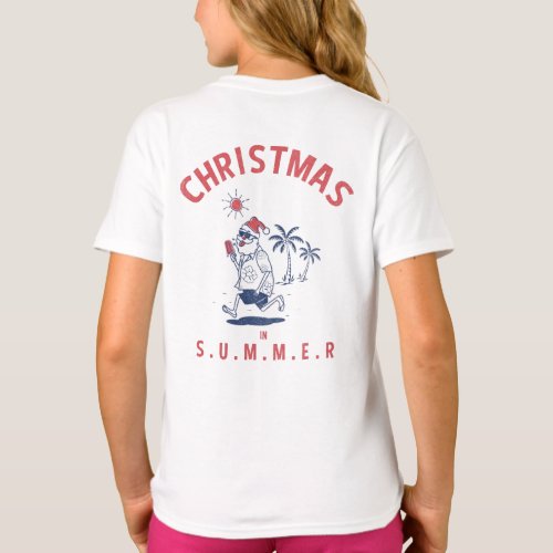 Funny Santa In Summer Christmas In July T_Shirt