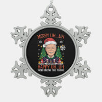 Funny Santa Joe Biden Merry Uh Uh Christmas Ugly