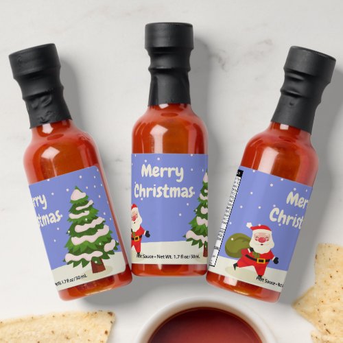 Funny Santa Merry Christmas  Hot Sauces