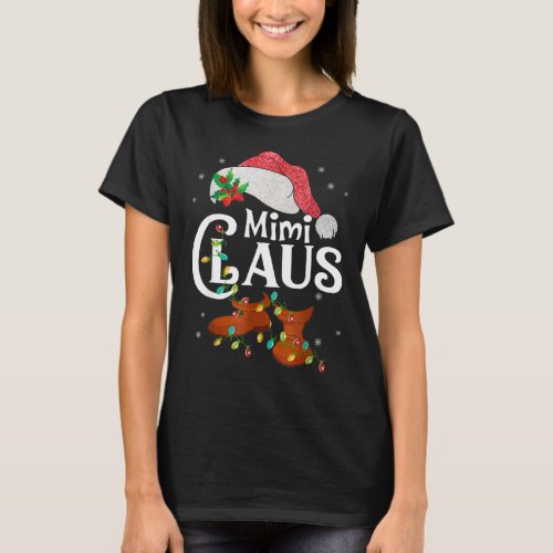 Funny Santa Mimi Claus Christmas Family T_Shirt