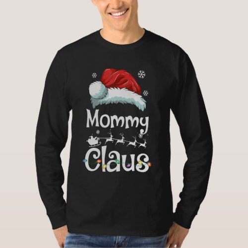 Funny Santa Mommy Claus Christmas Matching Family T_Shirt
