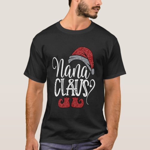 Funny Santa Nana Claus Christmas Matching Family P T_Shirt
