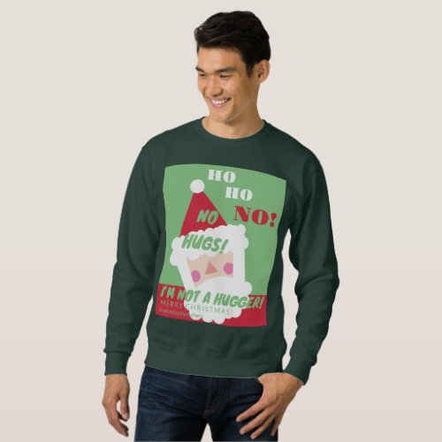 Funny Santa No Hugs Ugly Sweater