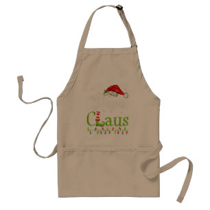 Funny Santa Papa Claus Christmas Matching Family Adult Apron