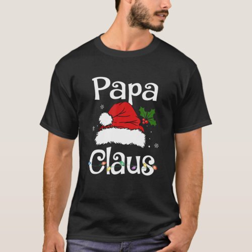 Funny Santa Papa Claus Christmas Matching Family T_Shirt