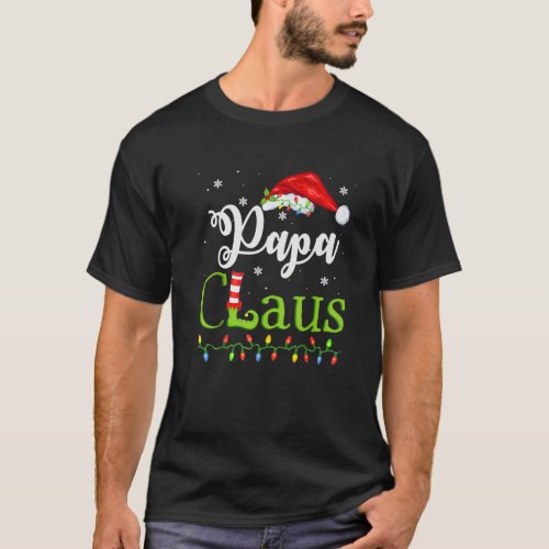 Funny Santa Papa Claus Christmas Matching Family T_Shirt