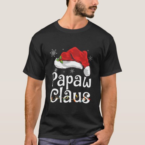 Funny Santa Papaw Claus Christmas Matching Family T_Shirt