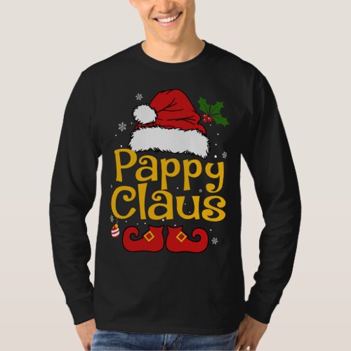 Funny Santa Pappy Claus Christmas Matching Family  T_Shirt