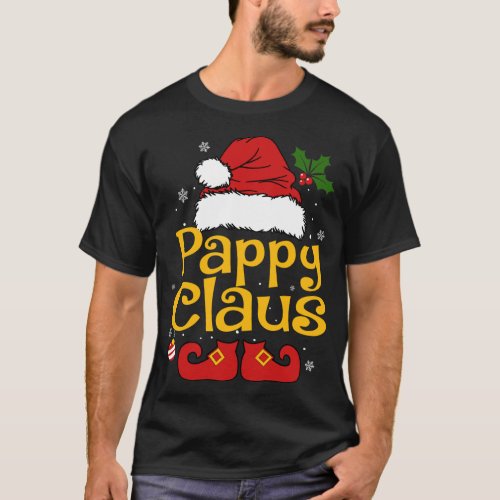 Funny Santa Pappy Claus Christmas Matching Family  T_Shirt