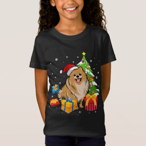 Funny Santa Pomeranian Dog Christmas Gifts Xmas Ma T_Shirt