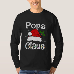 Funny Santa Pops Claus Christmas Matching Family  T-Shirt