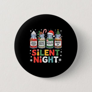 Funny Santa Profol Silent Night Icu Nurses Merry C Button