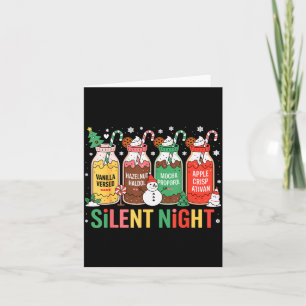 Funny Santa Profol Silent Night Icu Nurses Merry C Card