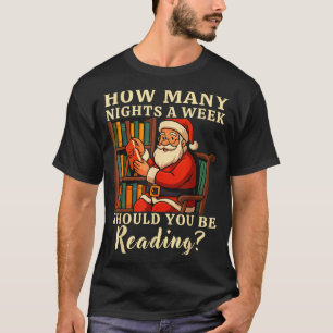 Funny Santa Reading 67 Meme Tee Christmas Teacher