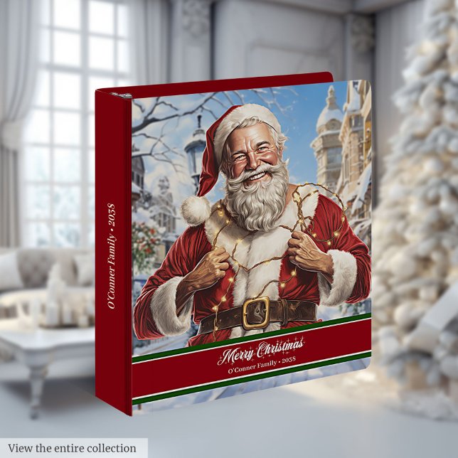 Funny Santa Ring Binder Holiday Planner Organizer (Funny Santa Ring Binder Holiday Planner Organizer)