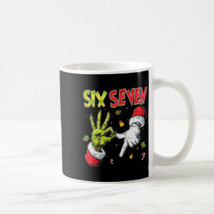 Funny Santa Says Six Seven Christmas 67 Meme Xmas Coffee Mug