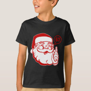 Funny Santa Says Six Seven Christmas 67 Xmas Boys T-Shirt