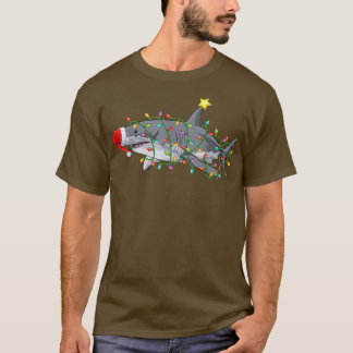 Funny Santa Sharkmas Xmas Costume Shark Christmas  T-Shirt
