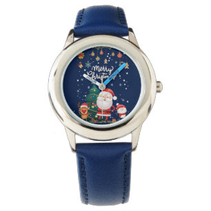 Funny Santa, Snowman, Reindeer Merry Christmas Watch