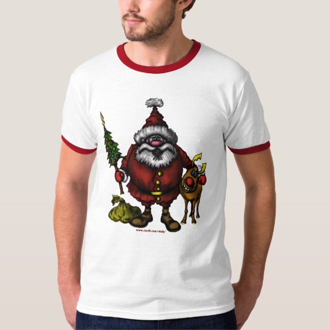 Funny Santa t-shirt design (Front)