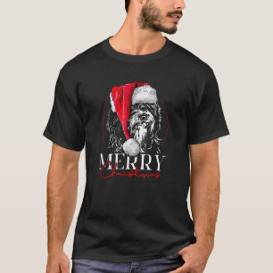Funny Santa Tibetan Terrier Merry Christmas dog mo T-Shirt