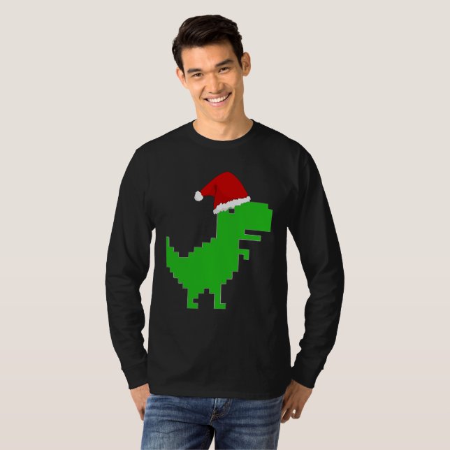 funny santa trex  T-Shirt (Front Full)