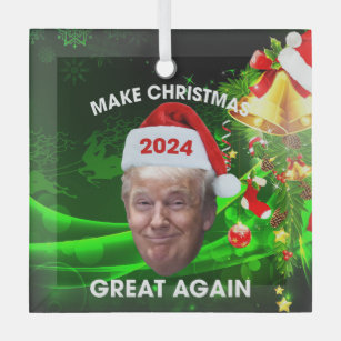 The Original Trump On The Stump : Make Christmas Great Again ! Funny 2024  Christmas Decoration - Trump Gift - Trump Gag Gift - Trump 2024 - White