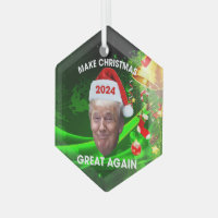 Make Christmas Great Again Funny Trump Santa Ugly Christmas Benelux Shaped  Christmas Ornament Keepsake