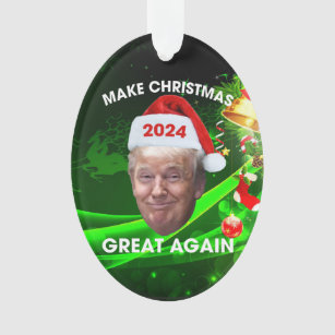 The Original Trump On The Stump : Make Christmas Great Again ! Funny 2024  Christmas Decoration - Trump Gift - Trump Gag Gift - Trump 2024 - White