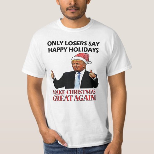 Funny Santa Trump Christmas T_Shirt