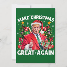 Funny Santa Trump Gift Make Christmas Great Again