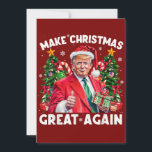 Funny Santa Trump Gift | Trump Christmas Holiday Card<br><div class="desc">Funny Santa Trump Gift | Trump Christmas Christmas Card</div>