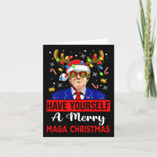 Funny Santa Trump Have Yourself A Merry Christmas Card
