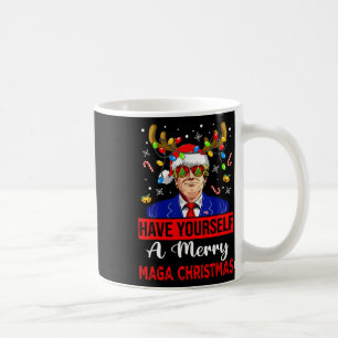 Funny Santa Trump Have Yourself A Merry Christmas Coffee Mug