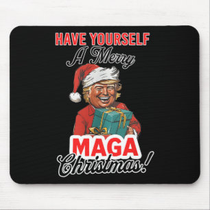 Funny Santa Trump Have Yourself A Merry Christmas  Mouse Pad