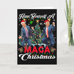 Funny Santa Trump Have Yourself A Merry Mega Chris Card
